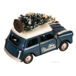 AR036 Handmade 1960s Mini Cooper Christmas Car Model Set of 2 
